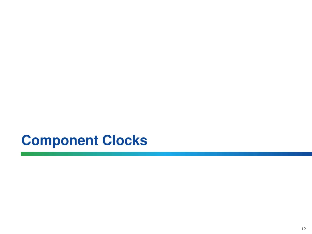 component clocks