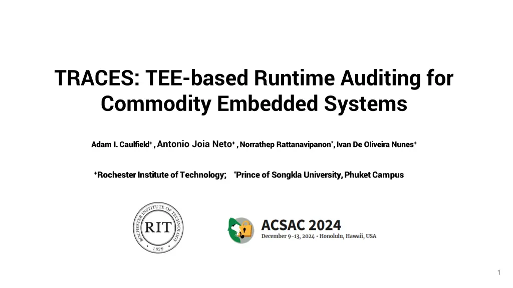 traces tee based runtime auditing for commodity