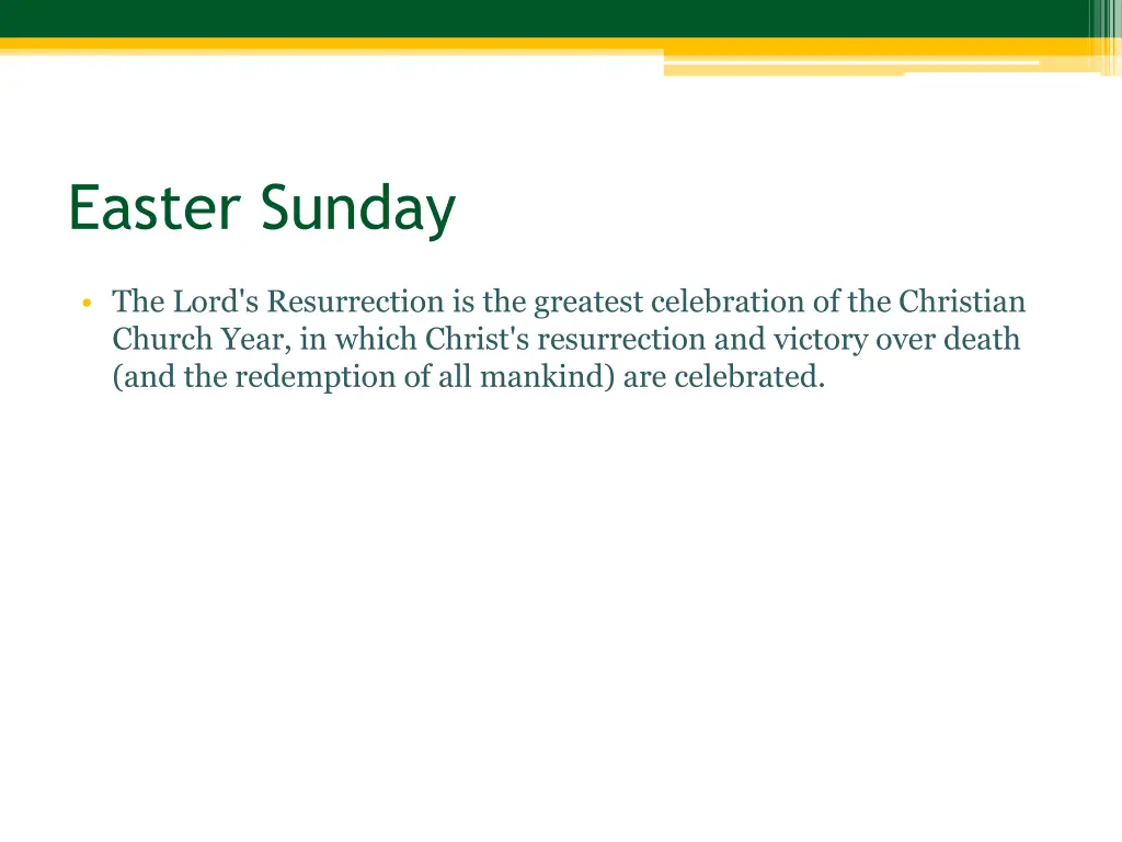easter sunday