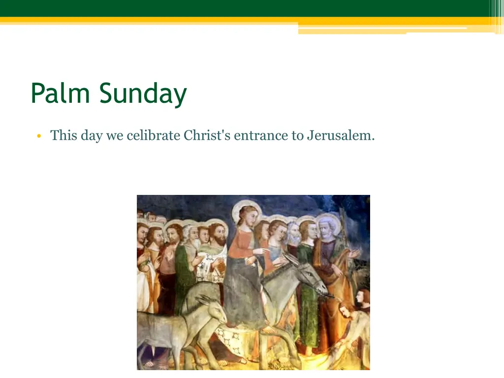 palm sunday