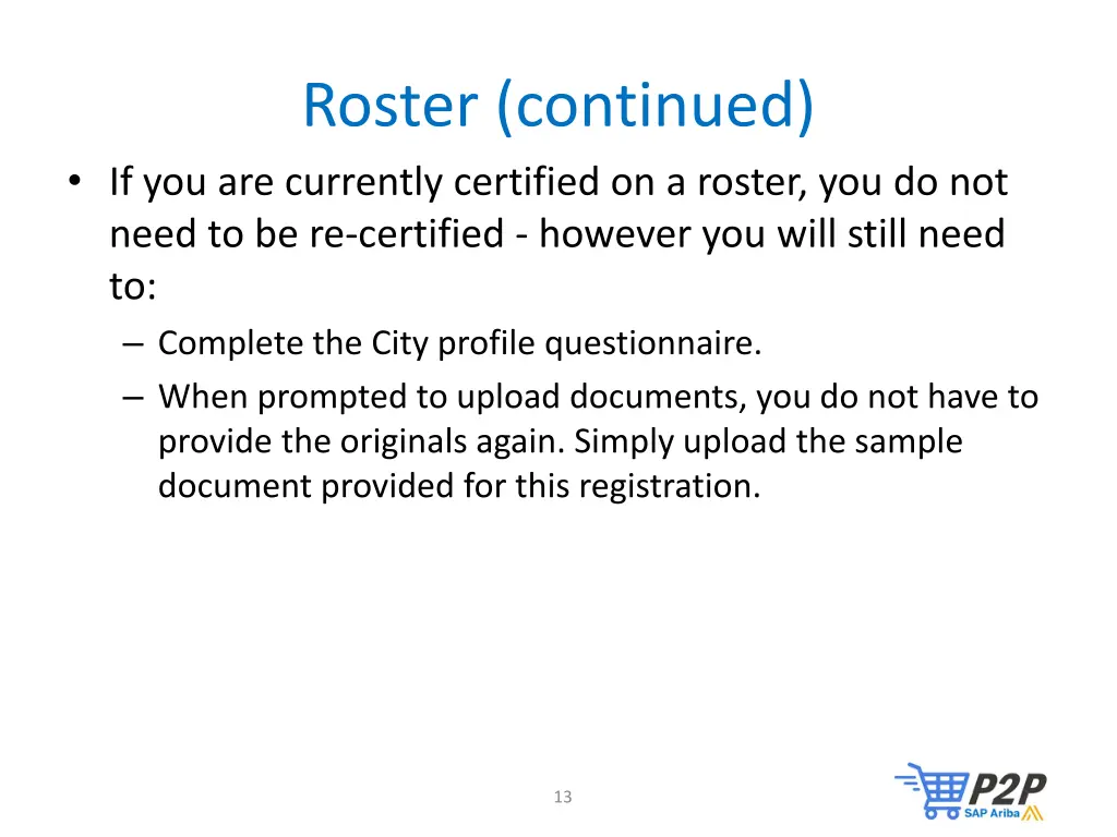 roster continued if you are currently certified