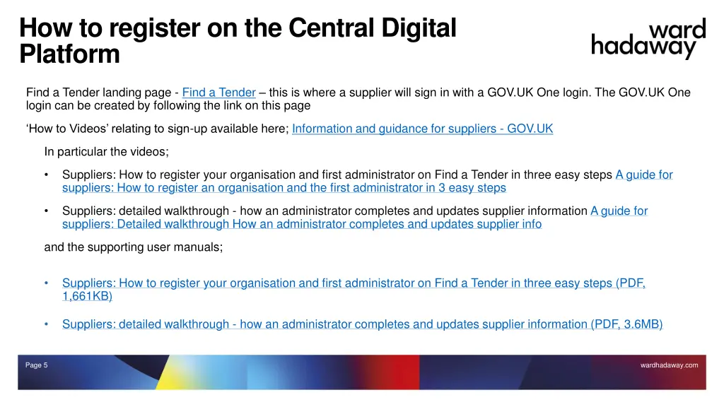 how to register on the central digital platform