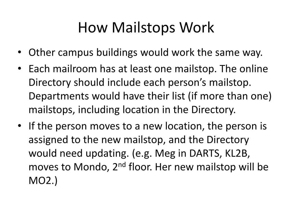 how mailstops work 1