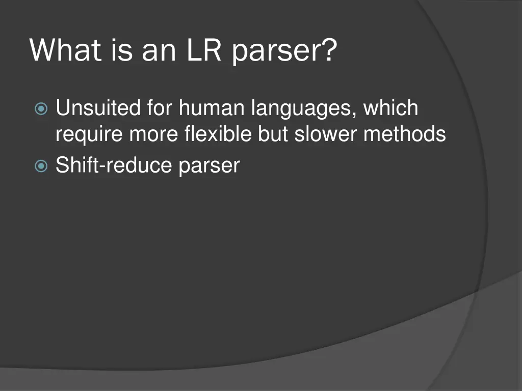 what is an lr parser 3