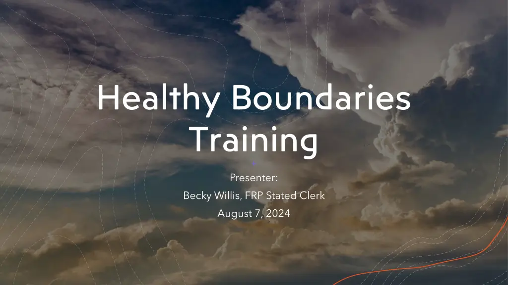 healthy boundaries training
