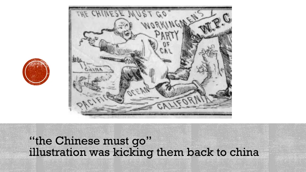 the chinese must go illustration was kicking them