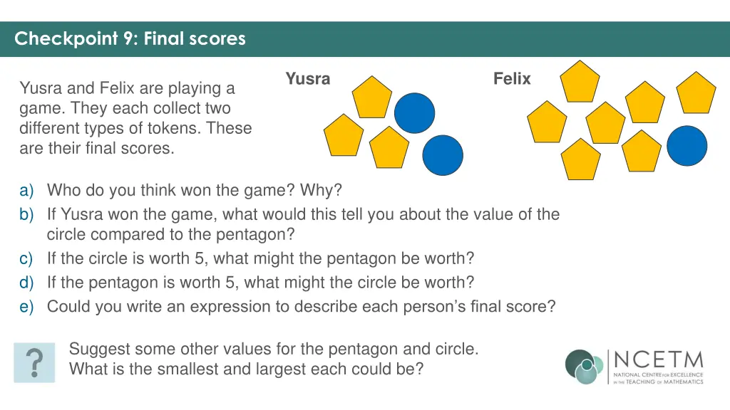 checkpoint 9 final scores