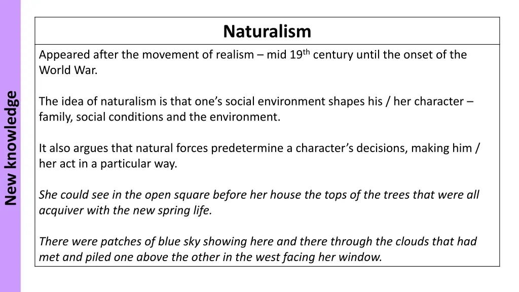 naturalism