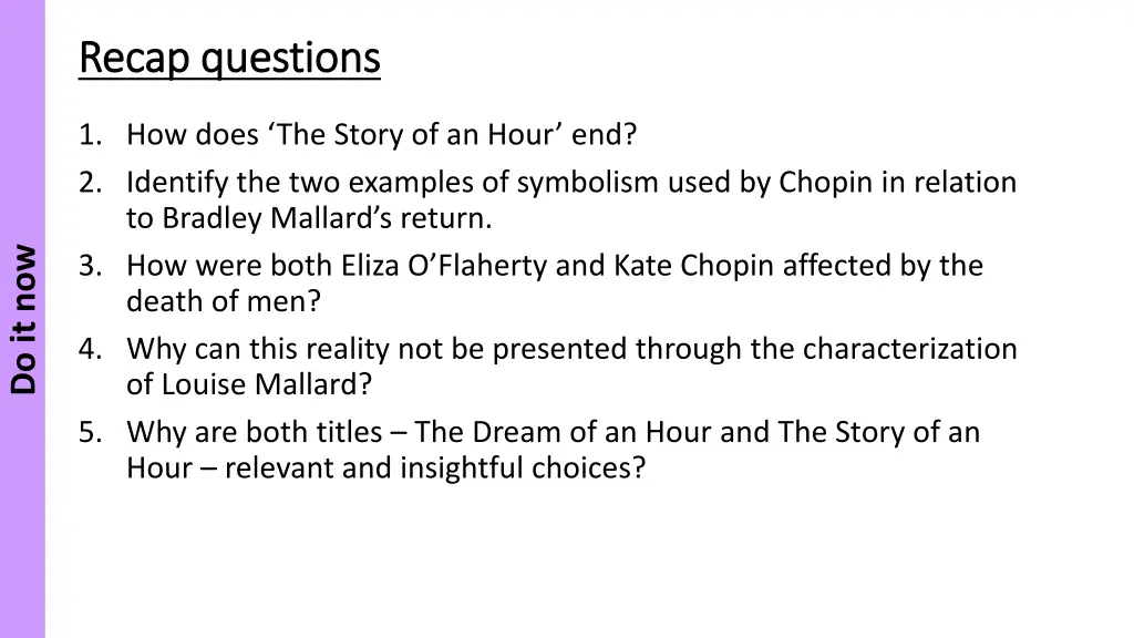 recap questions recap questions
