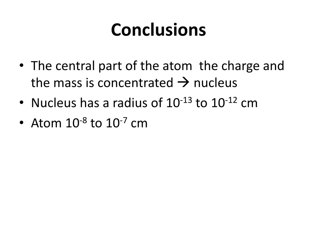 conclusions