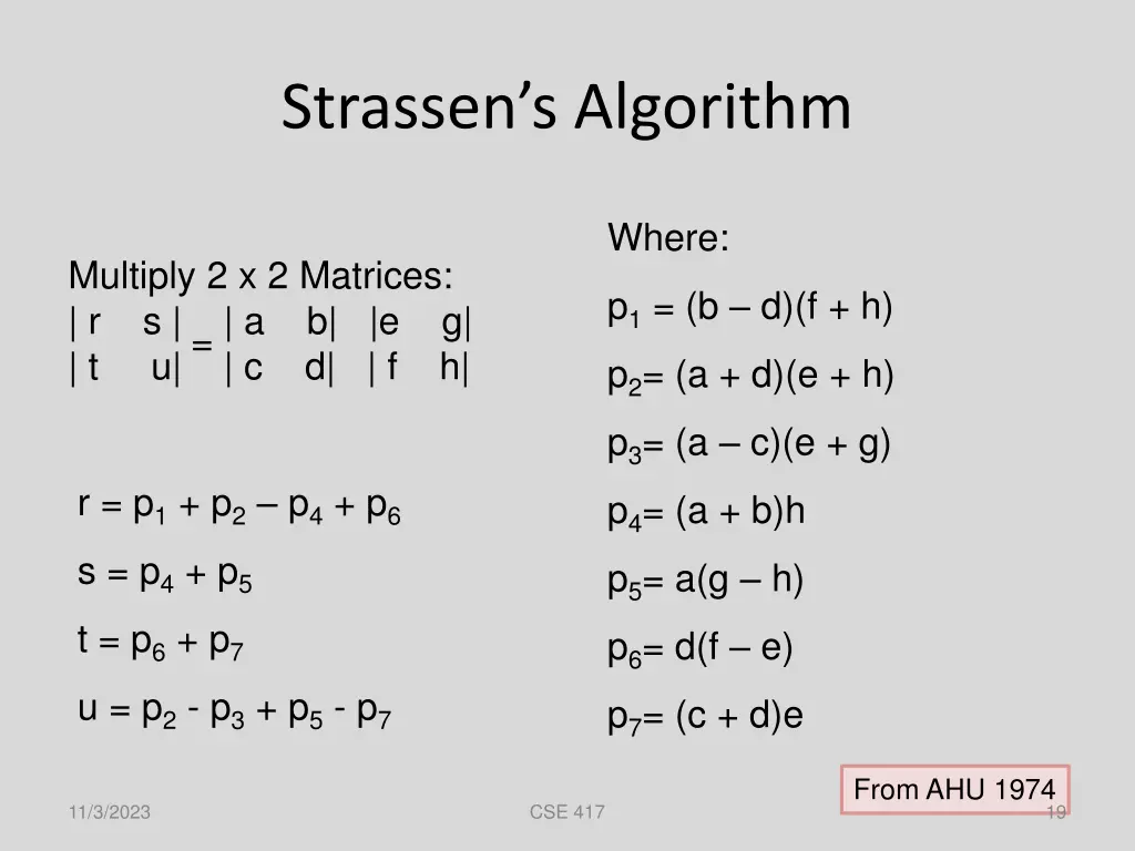 strassen s algorithm