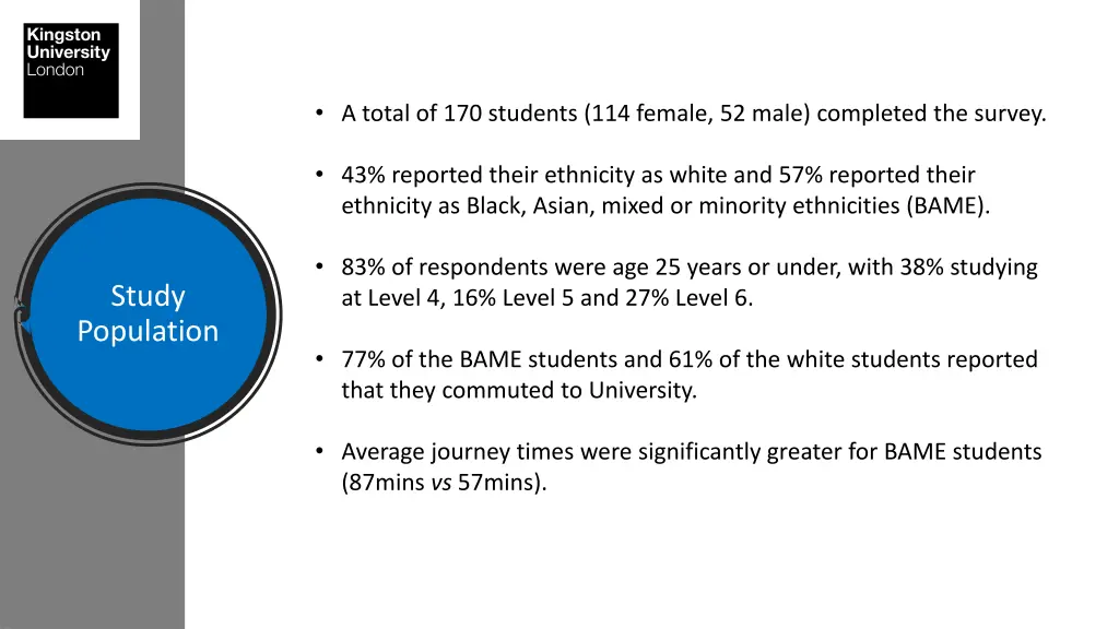 a total of 170 students 114 female 52 male