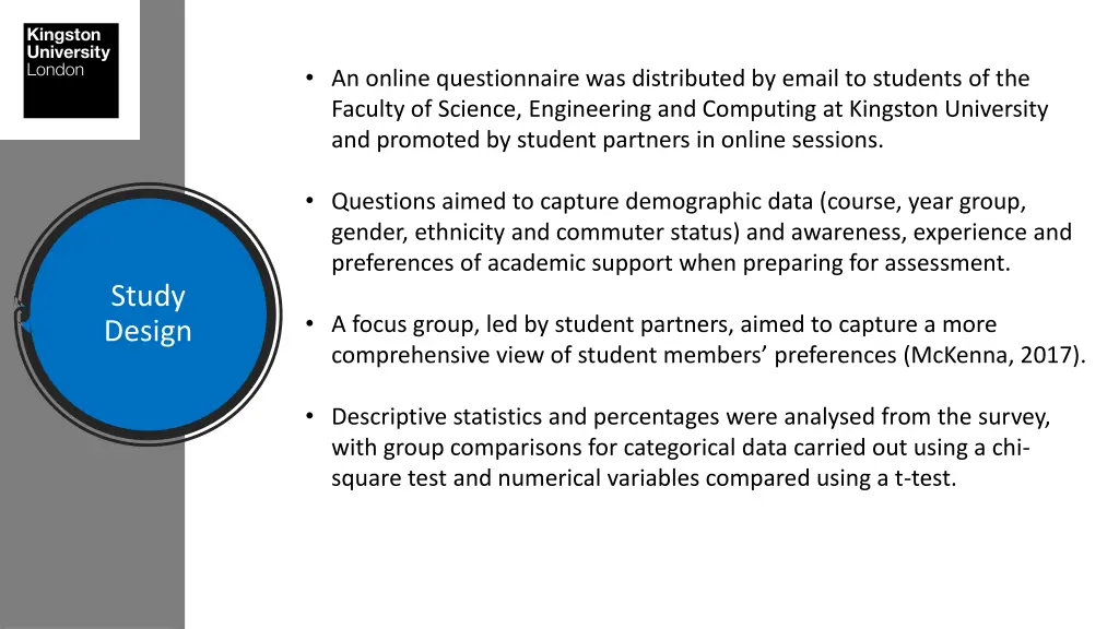 an online questionnaire was distributed by email