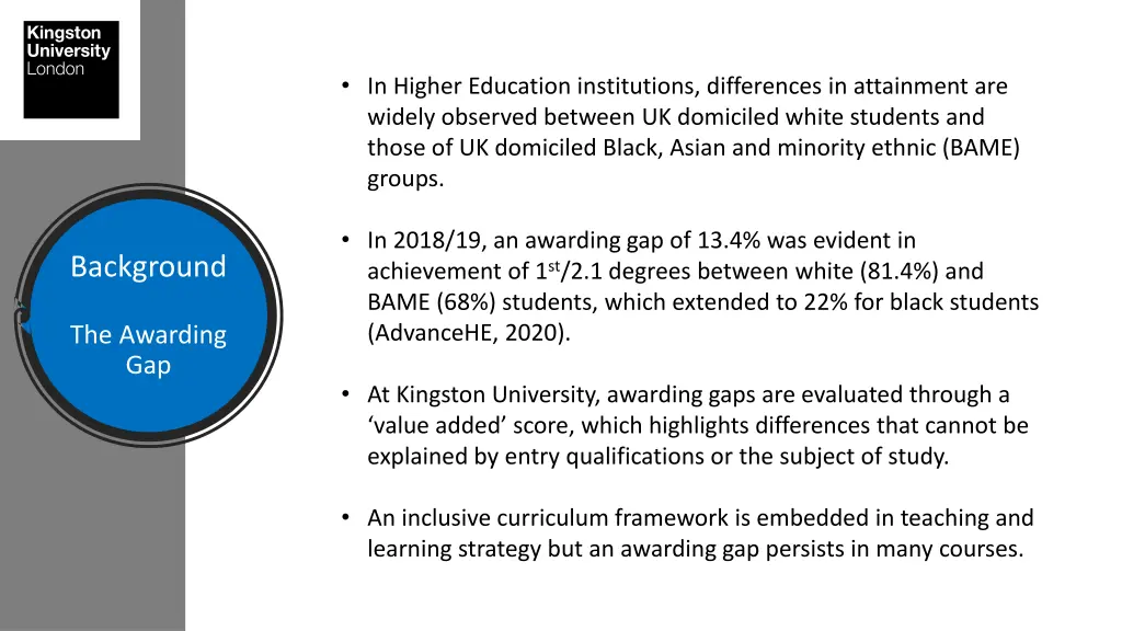 in higher education institutions differences