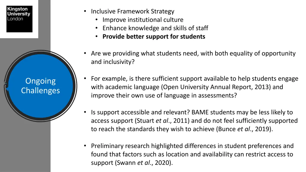inclusive framework strategy improve