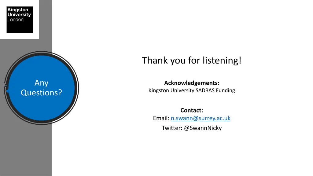 thank you for listening
