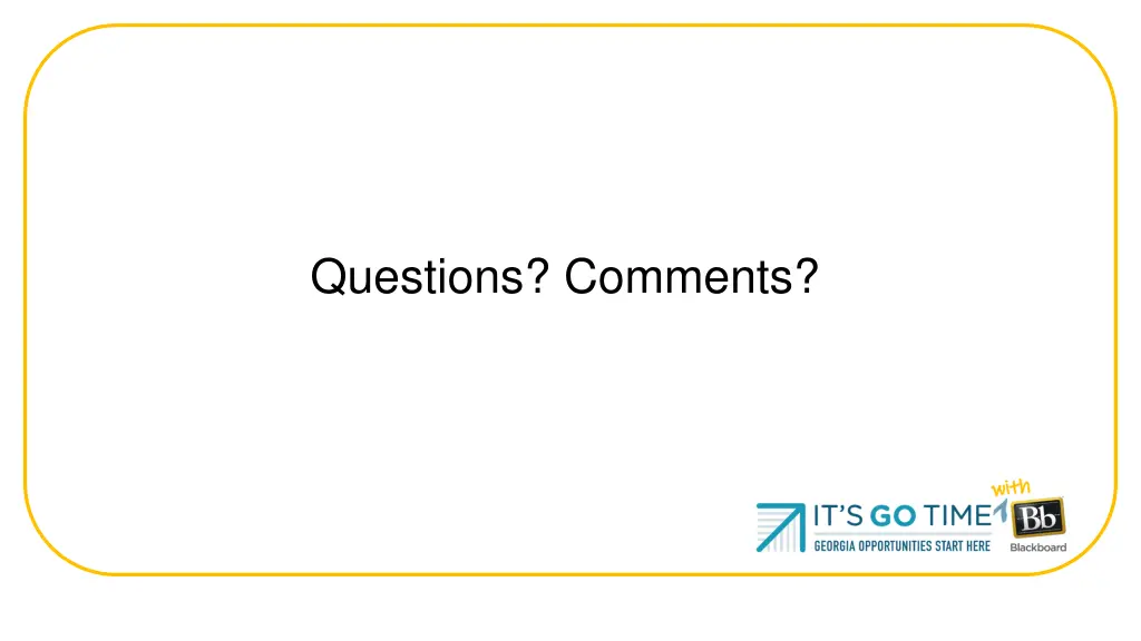 questions comments