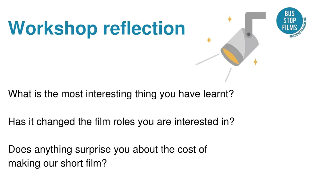 workshop reflection