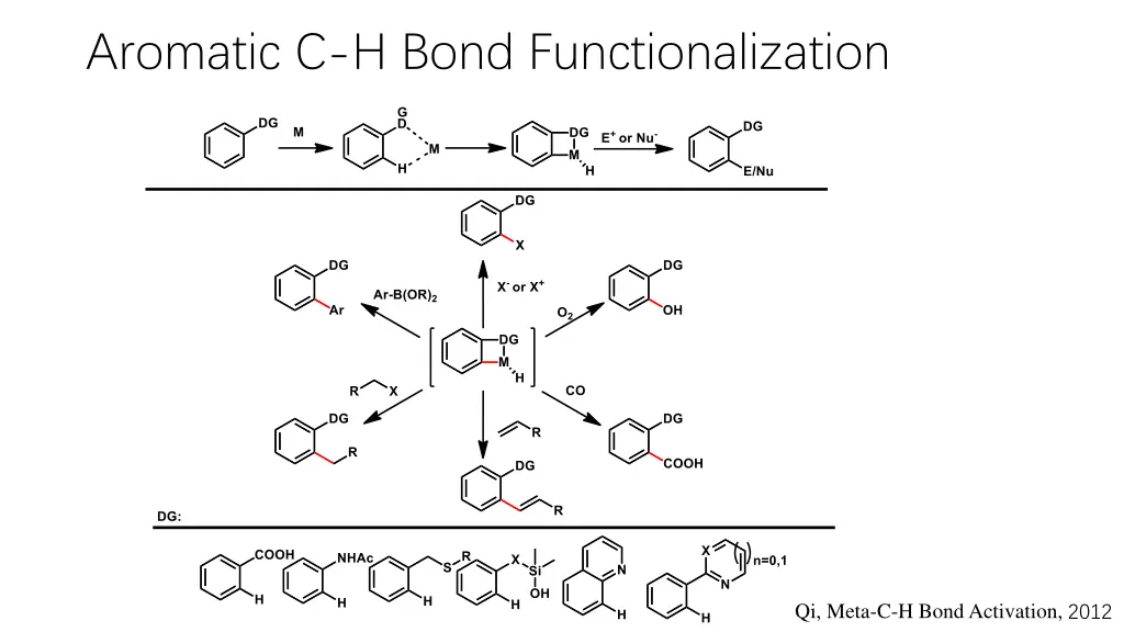 aromatic c h bond functionalization