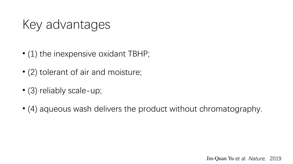 key advantages