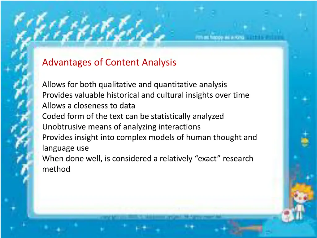 advantages of content analysis