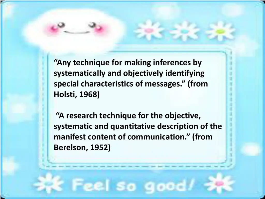 any technique for making inferences