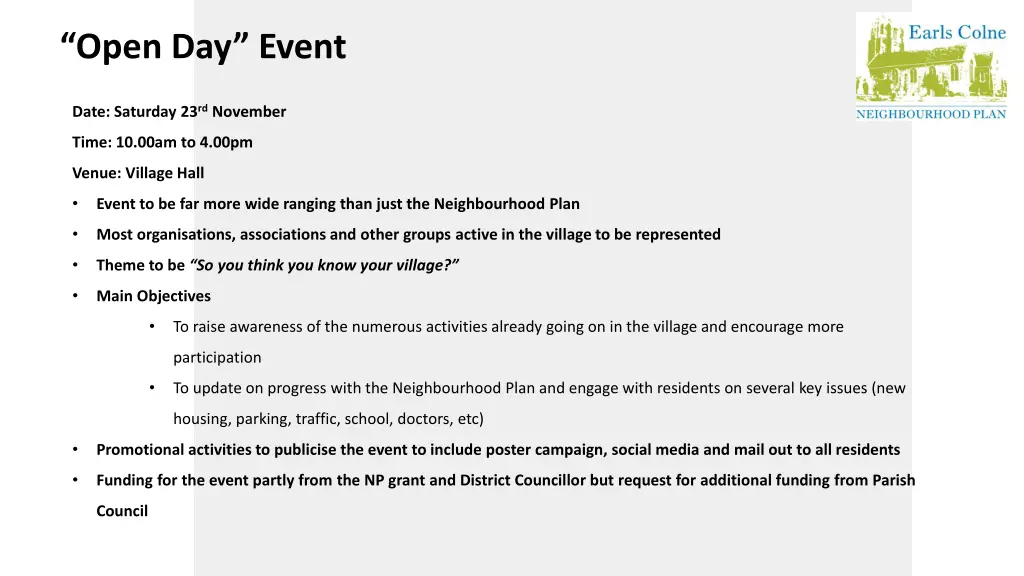 open day event