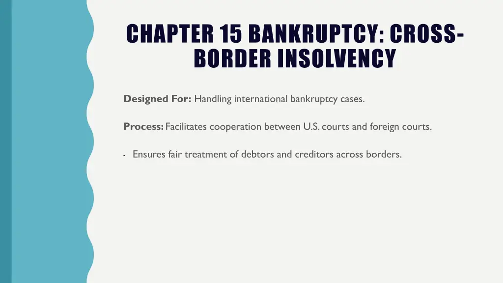 chapter 15 bankruptcy cross border insolvency
