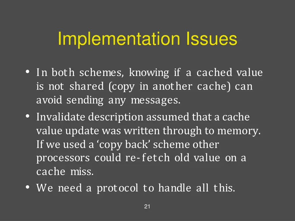 implementation issues