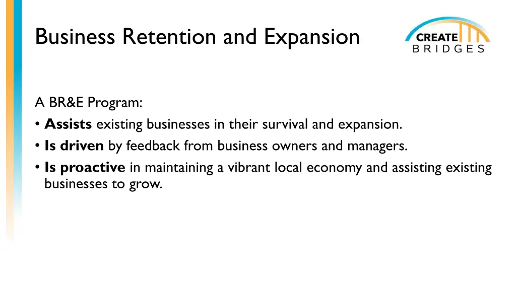 business retention and expansion