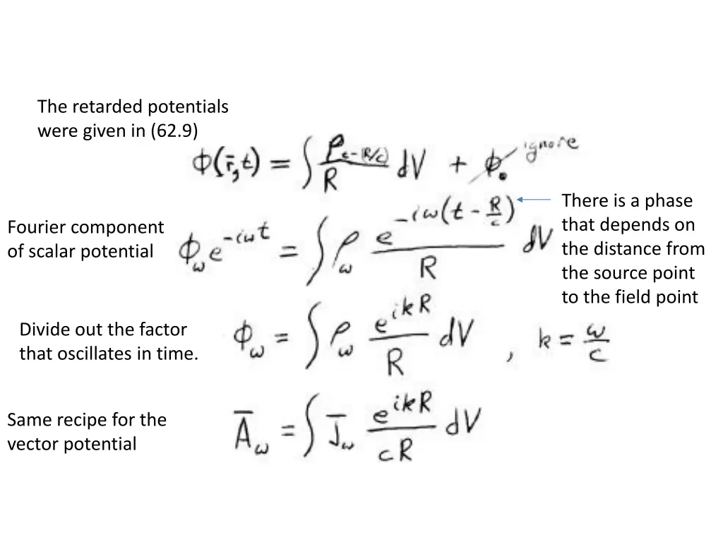 the retarded potentials were given in 62 9