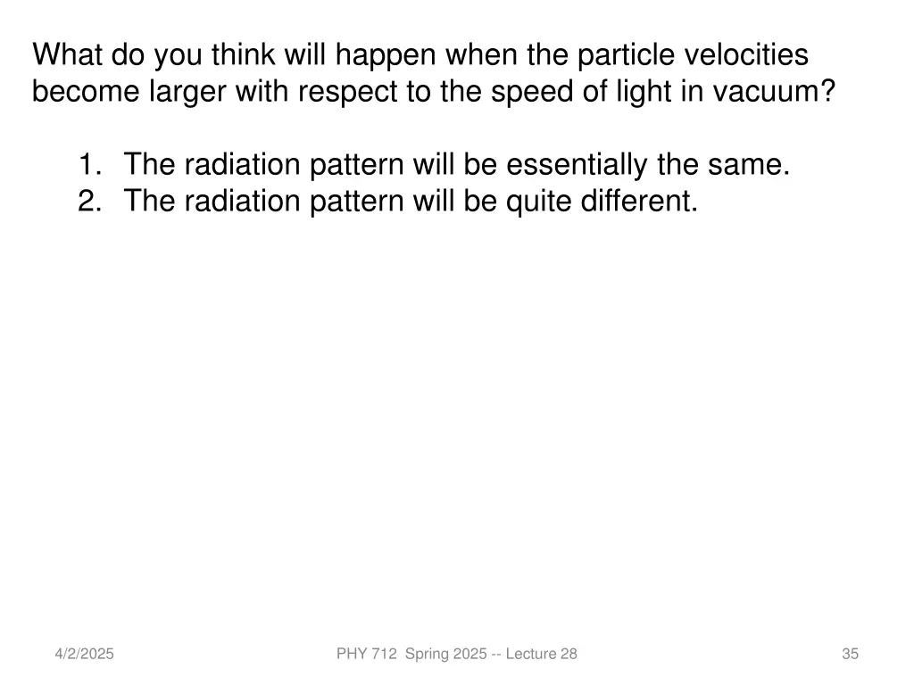 what do you think will happen when the particle