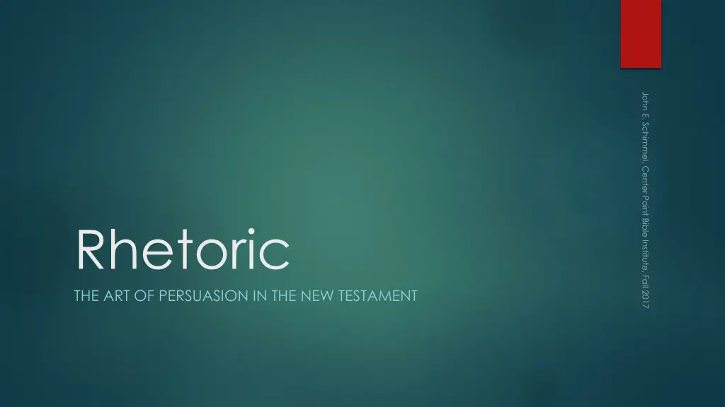 rhetoric the art of persuasion