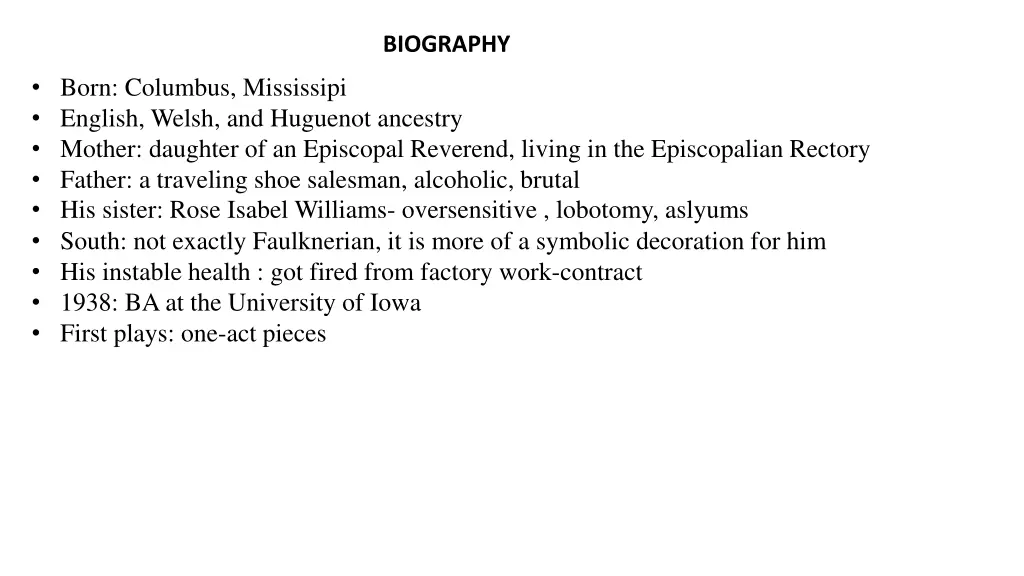 biography