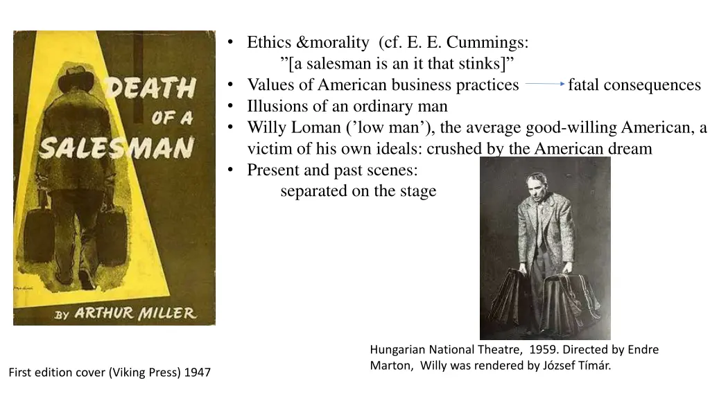 ethics morality cf e e cummings a salesman
