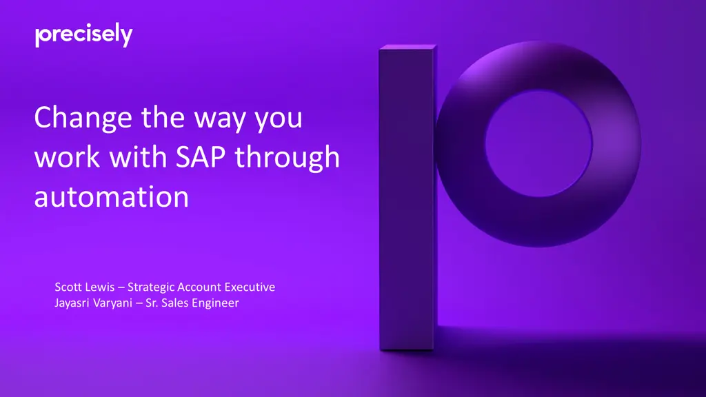 change the way you work with sap through