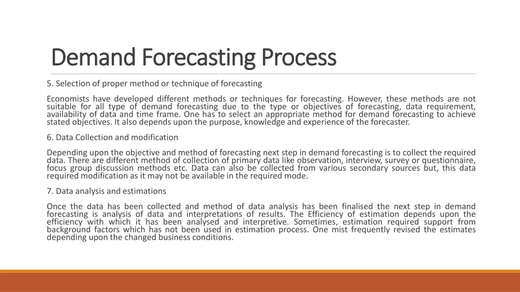 demand forecasting process demand forecasting 2