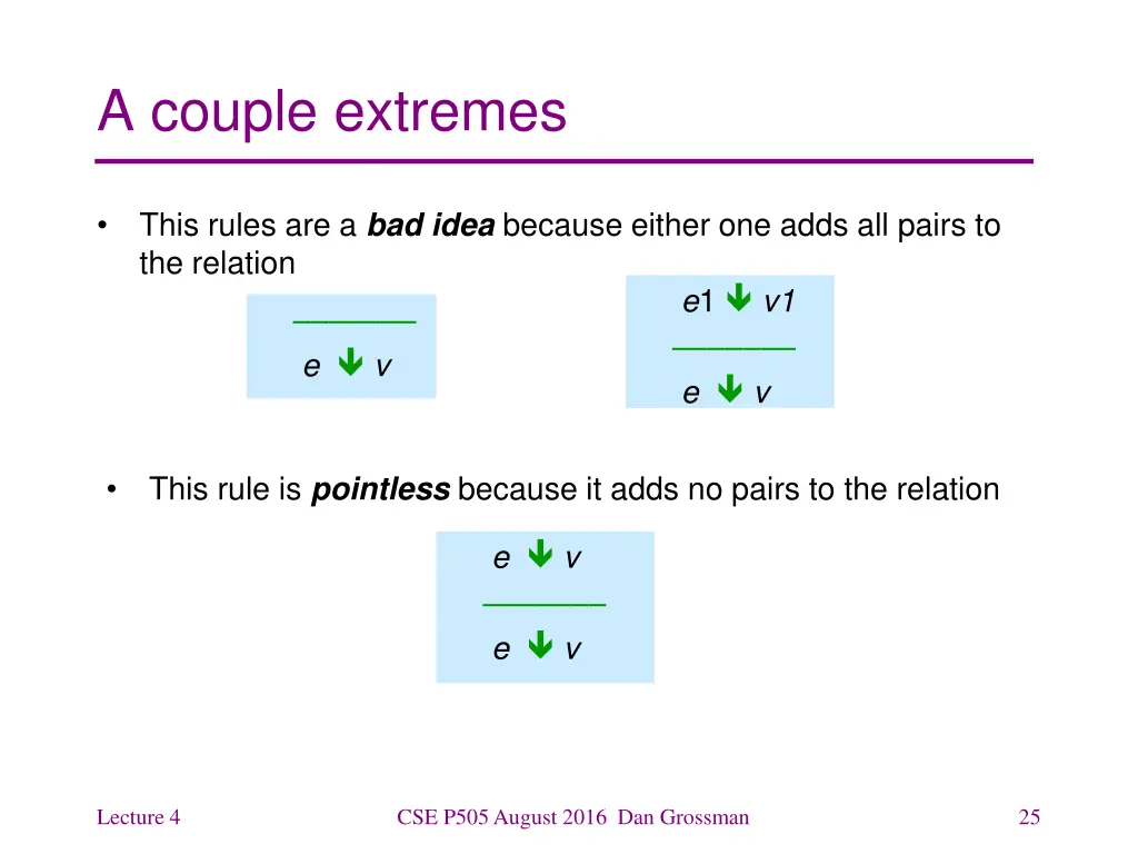 a couple extremes