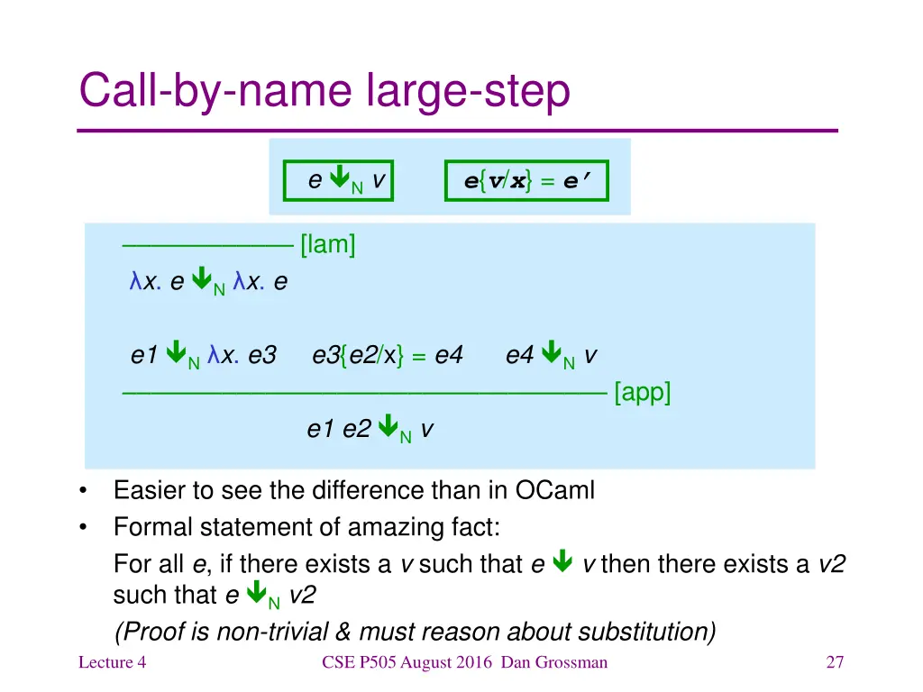 call by name large step