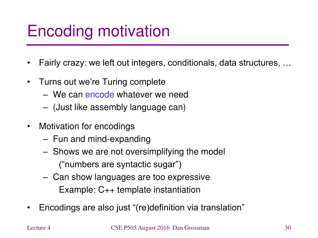 encoding motivation