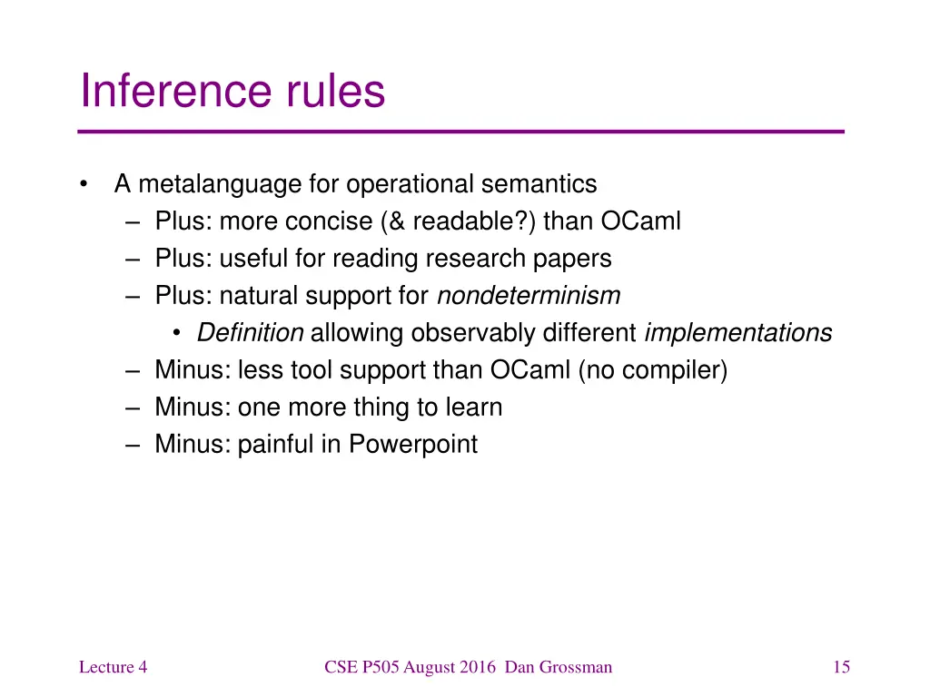 inference rules
