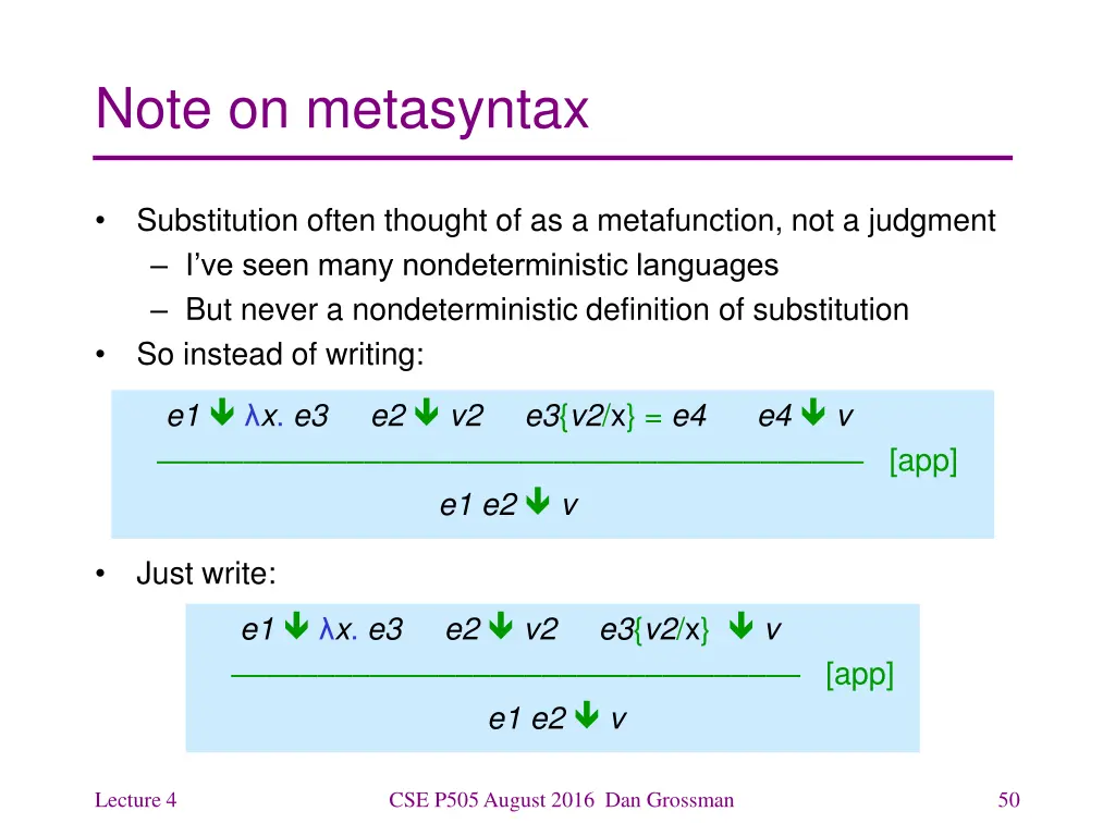 note on metasyntax