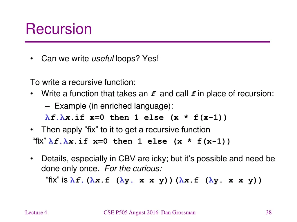recursion