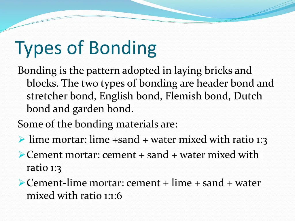 types of bonding