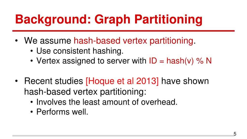 background graph partitioning 1