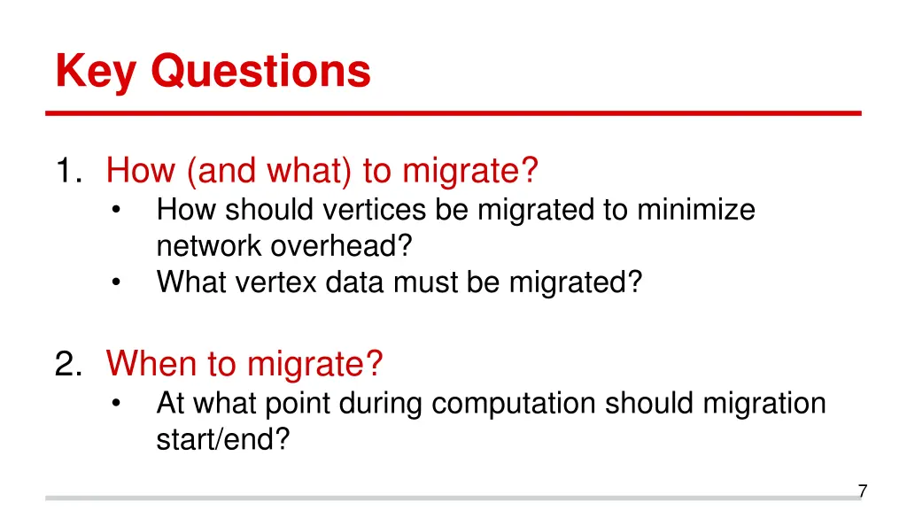 key questions