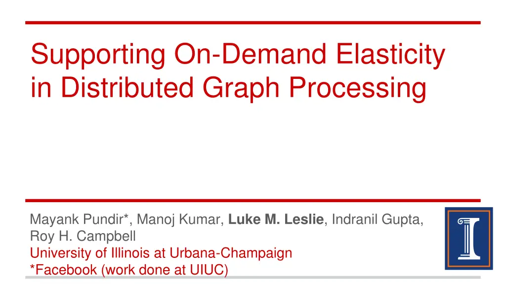 supporting on demand elasticity in distributed