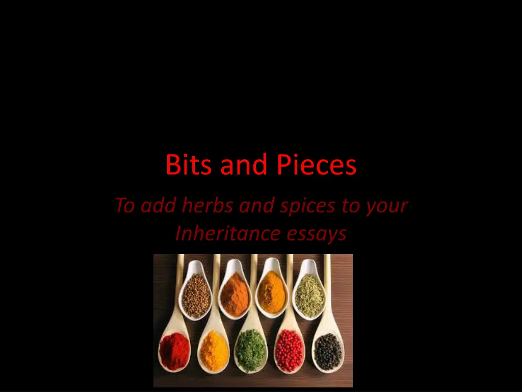 bits and pieces