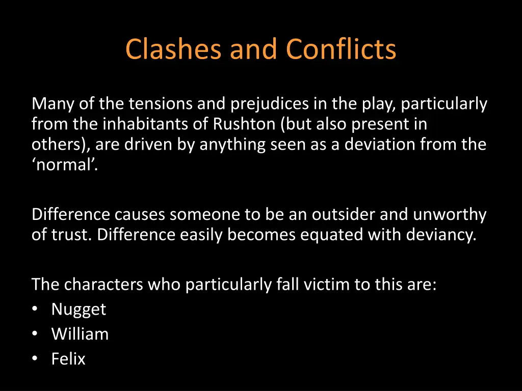 clashes and conflicts 1