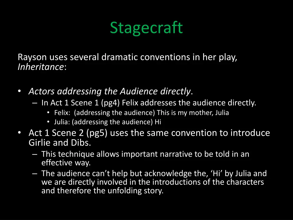 stagecraft